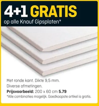Aanbieding: Knauf Gipsplaten