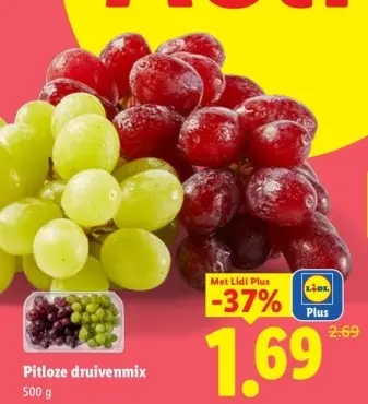 Aanbieding: Pitloze druivenmix