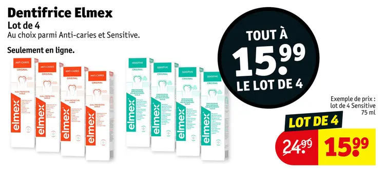 Offre: Dentifrice