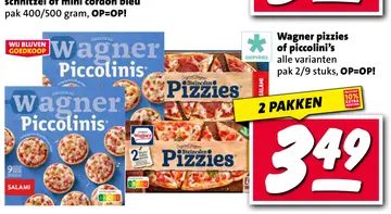 Aanbieding: Wagner pizzies of piccolini's