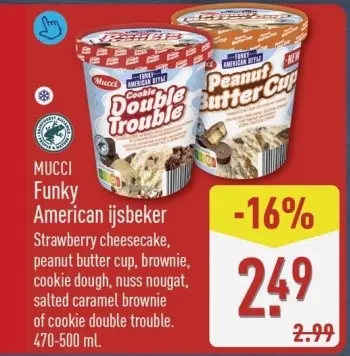Aanbieding: Funky American ijsbeker