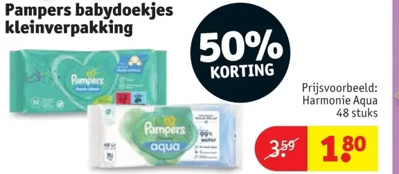 Promotie: babydoekjes kleinverpakking