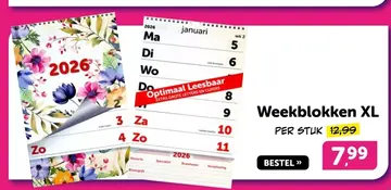 Aanbieding: Weekblokken XL