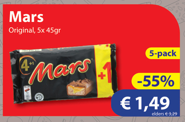 Aanbieding: Mars Original