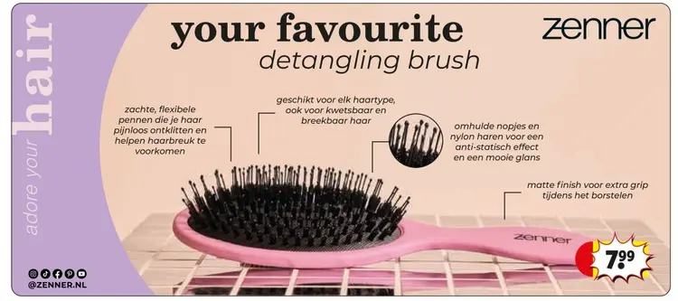 Aanbieding: detangling brush