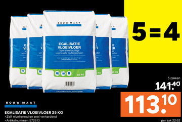 Aanbieding: EGALISATIE VLOEIVLOER 25 KG