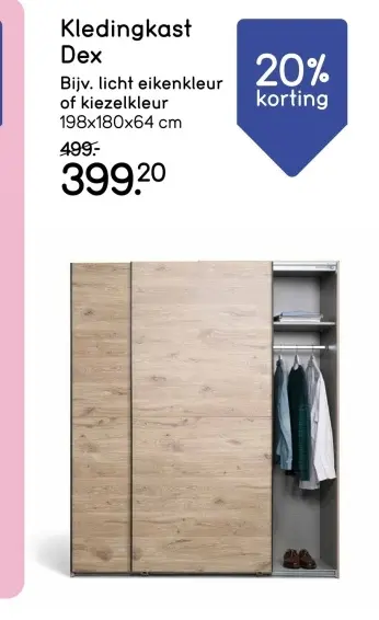 Aanbieding: Kledingkast Dex