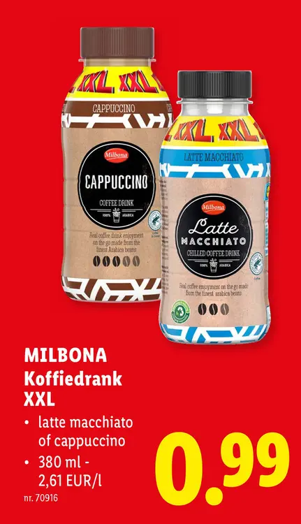 Promotie: Koffiedrank XXL
