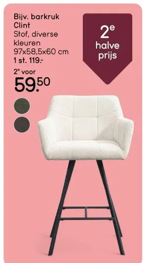 Aanbieding: barkruk Clint