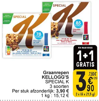 Aanbieding: Graanrepen KELLOGG'S SPECIAL K