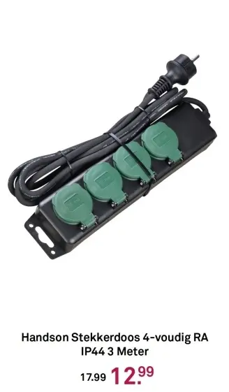 Aanbieding: Stekkerdoos 4-voudig RA