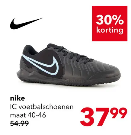 Aanbieding: Nike Tiempo Legend 10 Club IC heren zaalschoenen zwart