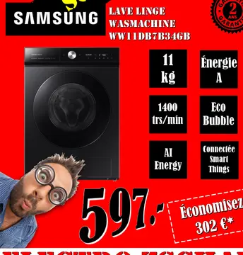Offre: Wasmachine ww11db7b34gb