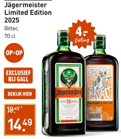 Aanbieding: Jägermeister Limited Edition