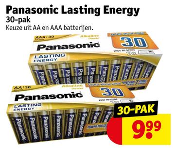 Aanbieding: Panasonic Lasting Energy
