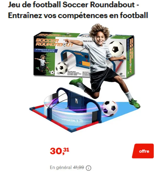 Offre: Jeu de football Soccer Roundabout
