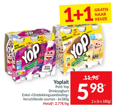 Promotie: Petit Yop Drinkyoghurt