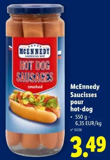 Offre: Saucisses pour hot-dog