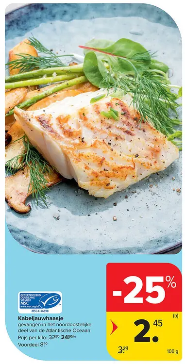 Promotie: Kabeljauwhaasje