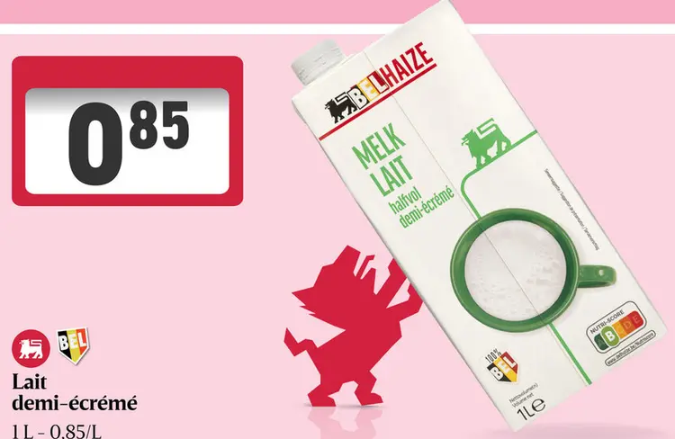 Offre: Lait demi-écrémé