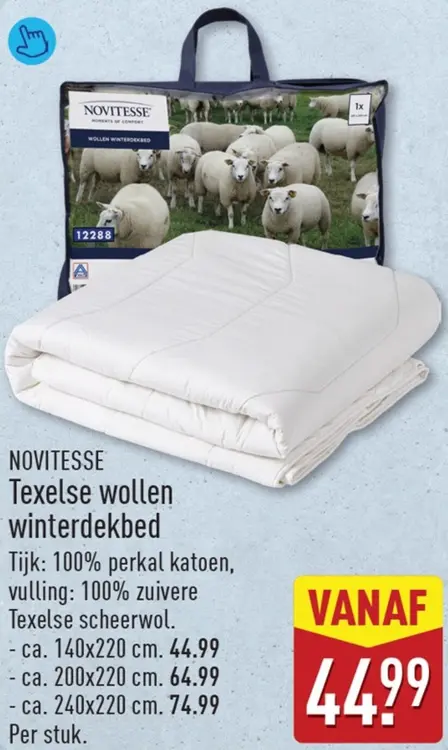 Aanbieding: Texelse wollen winterdekbed