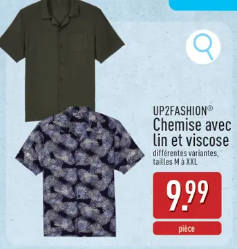 Offre: Chemise avec lin et viscose