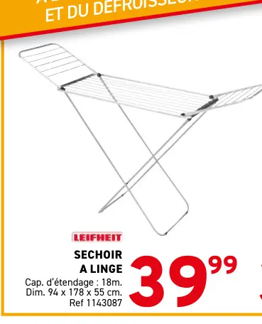 Offre: Sechoir a linge