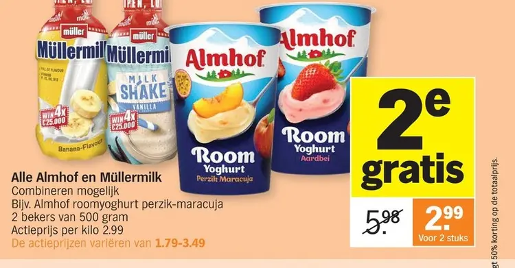 Promotie: Alle Almhof en Müllermilk