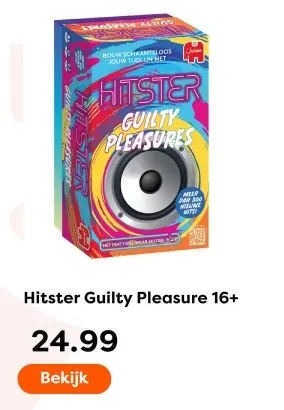 Aanbieding: Hitster Guilty Pleasure 16+