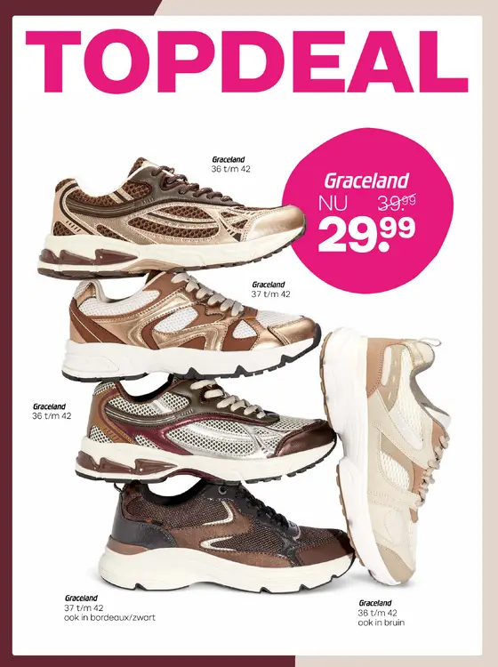 Promotie: Graceland sneakers