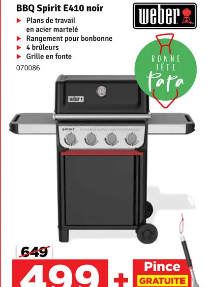 Offre: BBQ Spirit E410 noir