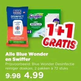 Aanbieding: Blue Wonder en Swiffer