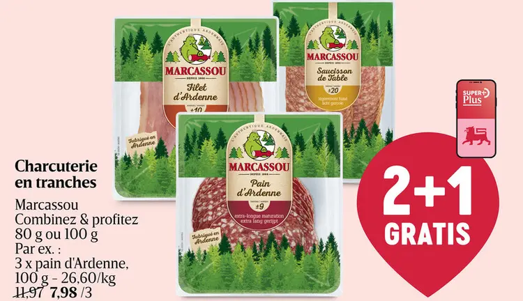 Offre: Charcuterie en tranches Marcassou