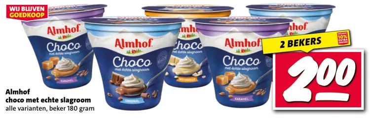 Aanbieding: Choco met echte slagroom