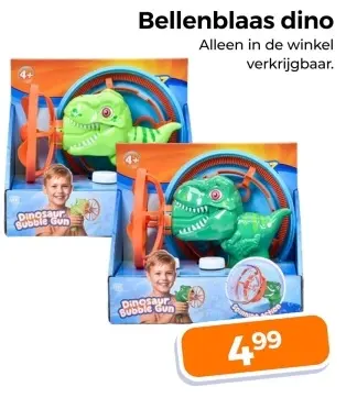 Aanbieding: Bellenblaas dino