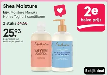 Aanbieding: Shea Moisture bijv. Moisture Manuka Honey Yoghurt conditioner