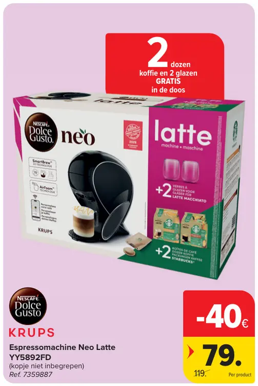 Promotie: Espressomachine Neo Latte YY5892FD