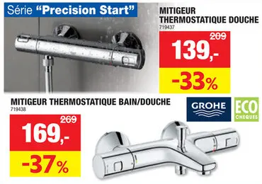 Offre: GROHE Precision Start mitigeur thermostatique douche