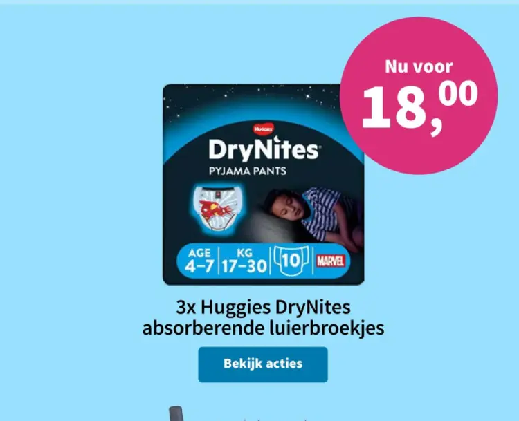 Promotie: DryNites Pyjama Pants
