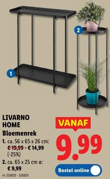 Promotie: Bloemenrek
