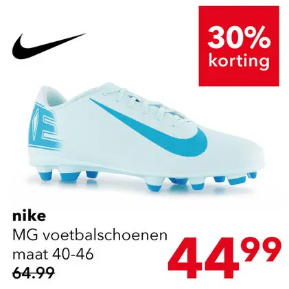 Aanbieding: Nike Zoom Vapor 16 Club MG heren voetbalschoenen blauw