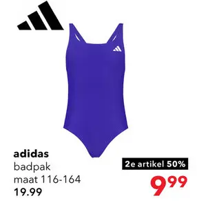 Aanbieding: Adidas meisjes badpak blauw