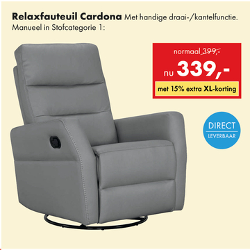 Aanbieding: Relaxfauteuil Cardona