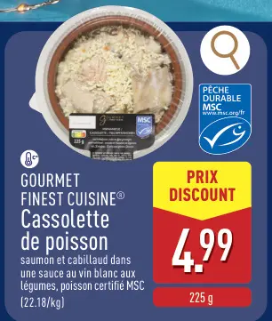 Offre: Cassolette de poisson