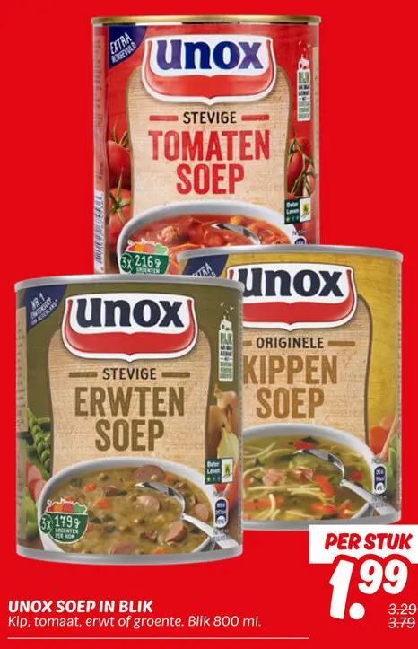 Aanbieding: Soep in blik