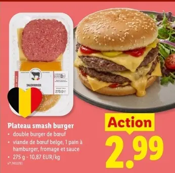 Offre: Plateau smash burger
