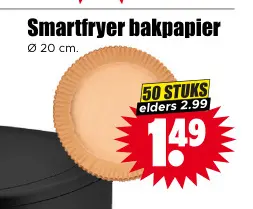 Aanbieding: Smartfryer bakpapier