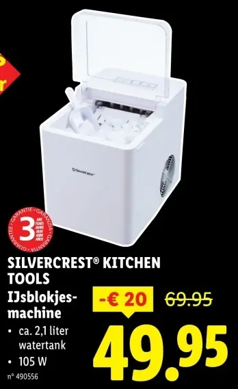 Aanbieding: IJsblokjesmachine