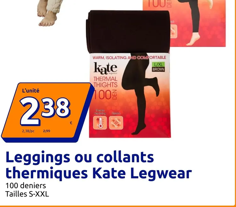 Offre: Leggings ou collants thermiques Kate Legwear