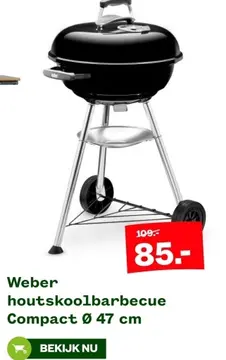 Aanbieding: Weber houtskoolbarbecue Compact